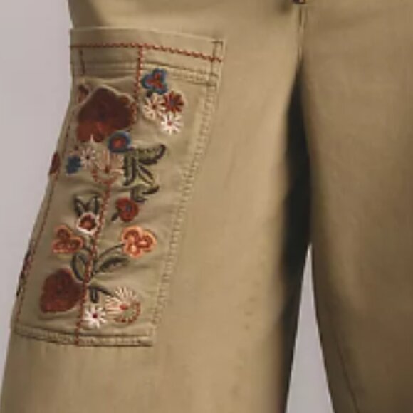 Brand New Women's Pilcro Embroidered Pull-On Pants - Picture 4 of 8